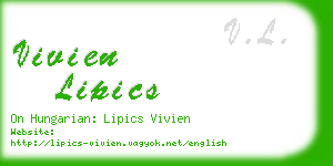 vivien lipics business card